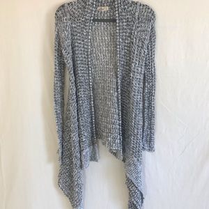gray high low cardigan
